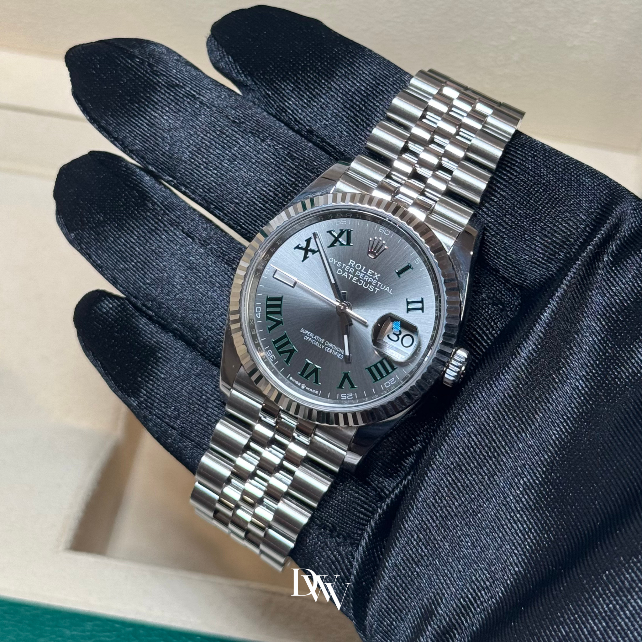 2025 Rolex Datejust 36 "Wimbledon" Dial Stainless Steel 126234