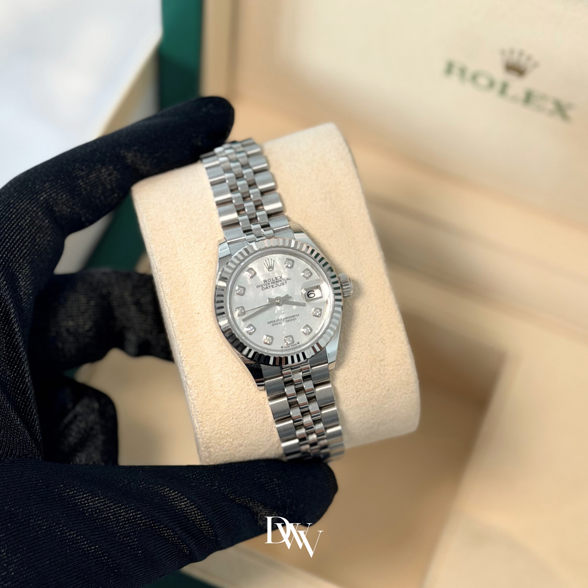 2021 Rolex Lady Datejust 28 Mother Of Pearl Dial Stainless Steel 279174