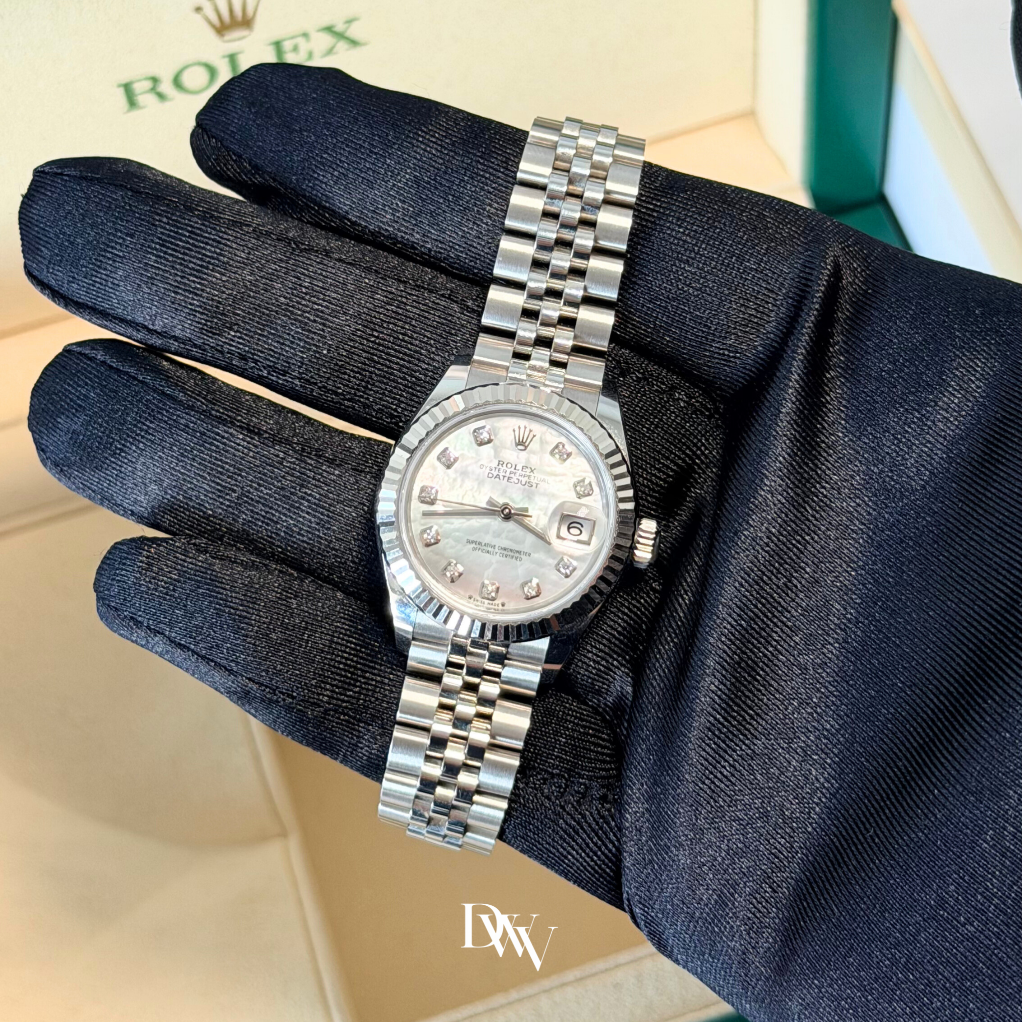 2021 Rolex Lady Datejust 28 Mother Of Pearl Dial Stainless Steel 279174