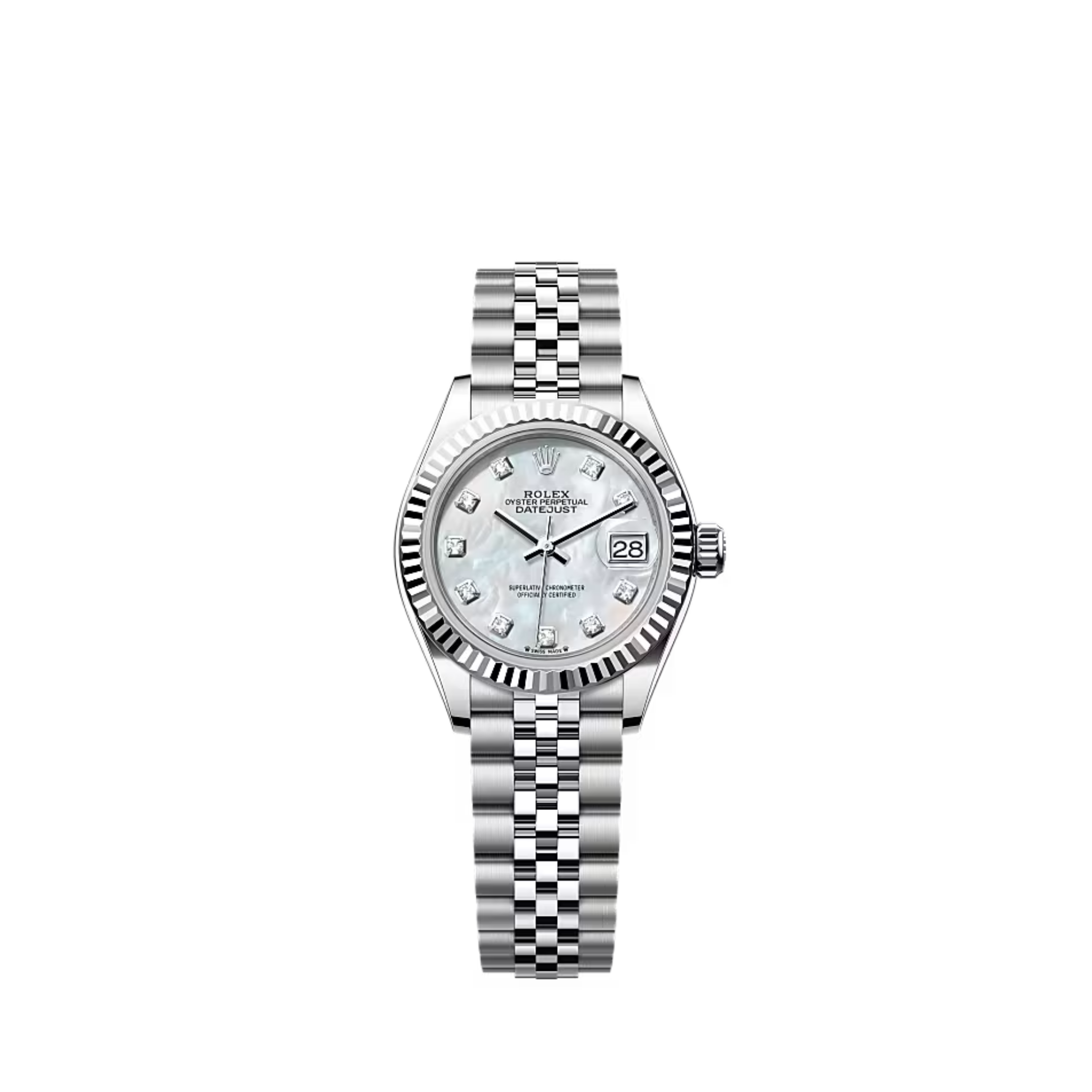 2021 Rolex Lady Datejust 28 Mother Of Pearl Dial Stainless Steel 279174