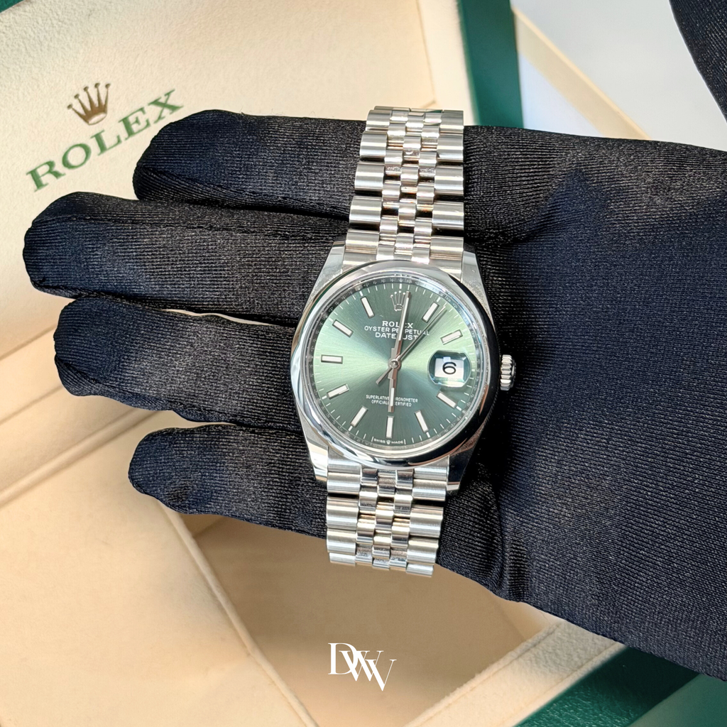 2022 Rolex Datejust 36 Mint Green Dial Stainless Steel 126200