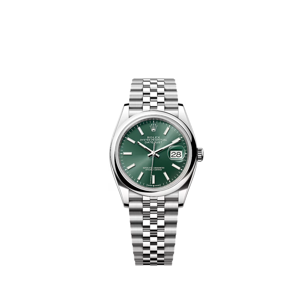 2022 Rolex Datejust 36 Mint Green Dial Stainless Steel 126200