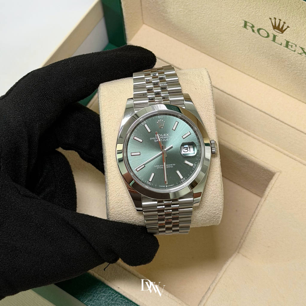 2025 Rolex Datejust 41 Mint Green Dial Stainless Steel 126300