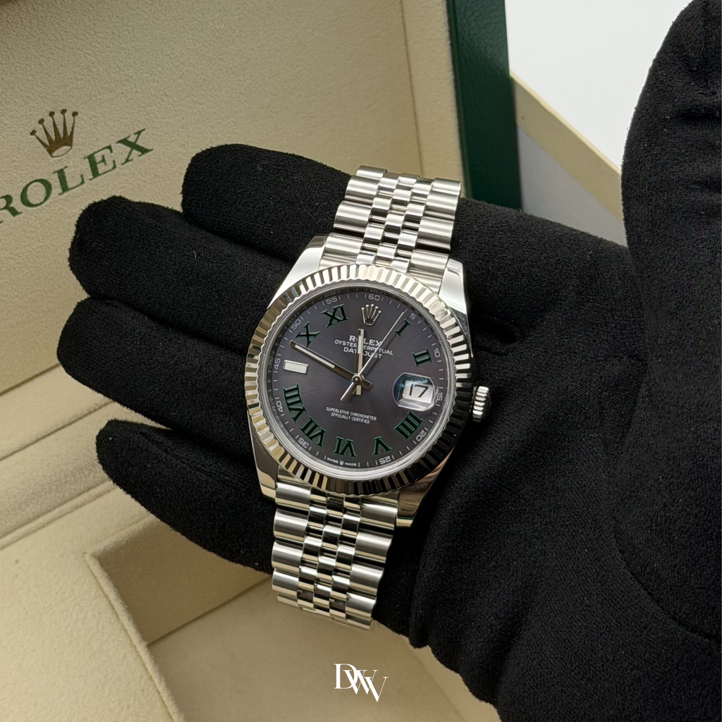 2022 Rolex Datejust 41 "Wimbledon" Dial Stainless Steel 126334