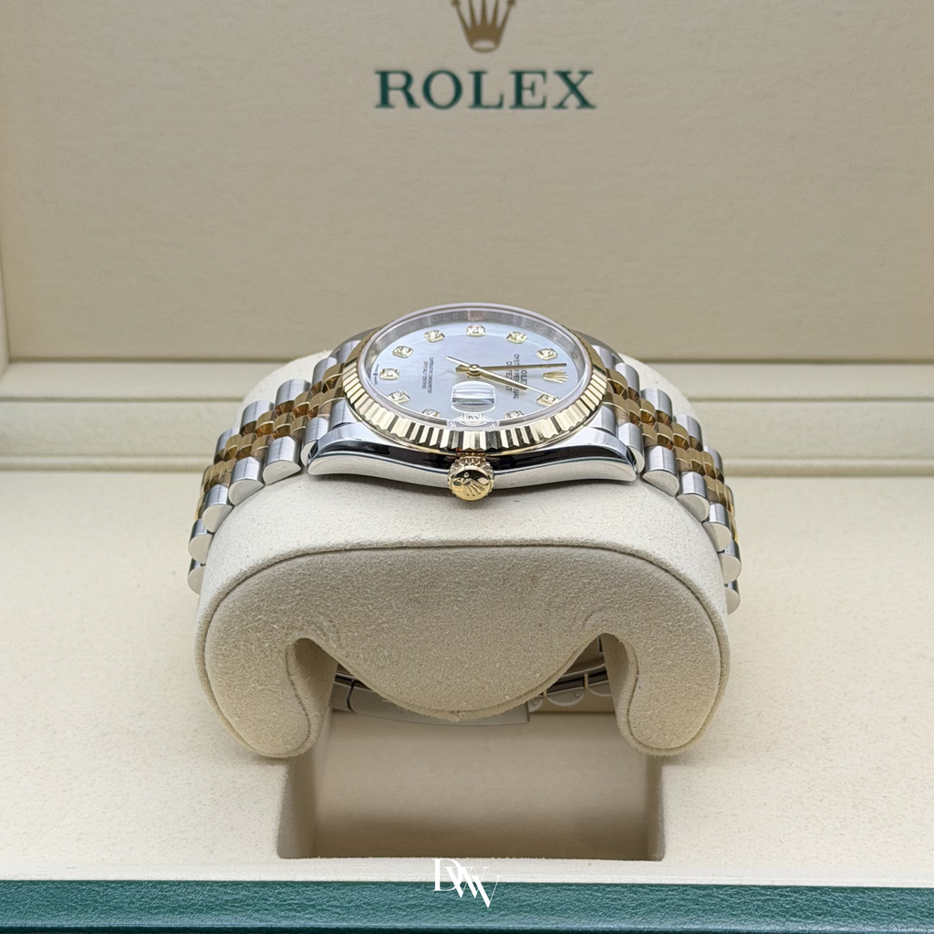 2026 Rolex Datejust 36 Mother Of Pearl Dial Two Tone Yellow Gold 126233