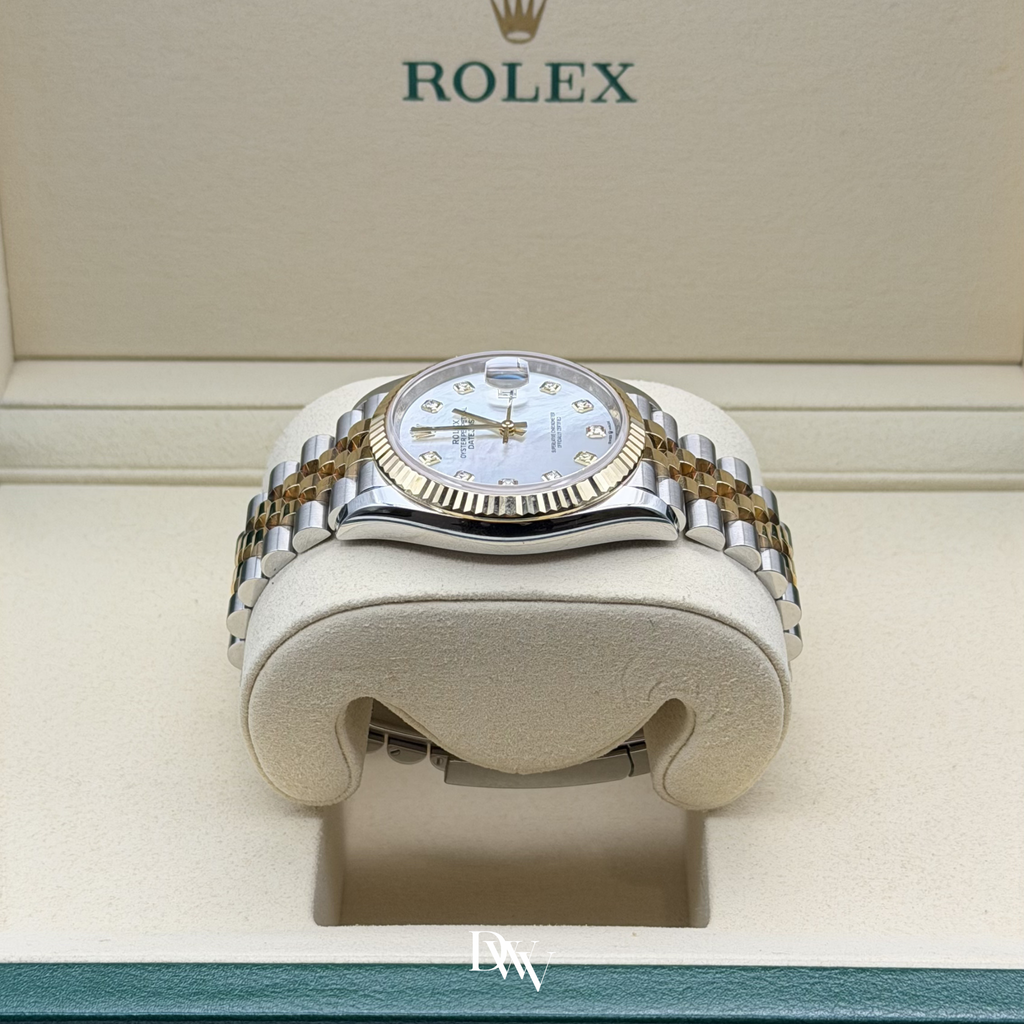 2026 Rolex Datejust 36 Mother Of Pearl Dial Two Tone Yellow Gold 126233