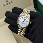 2026 Rolex Datejust 36 Mother Of Pearl Dial Two Tone Yellow Gold 126233