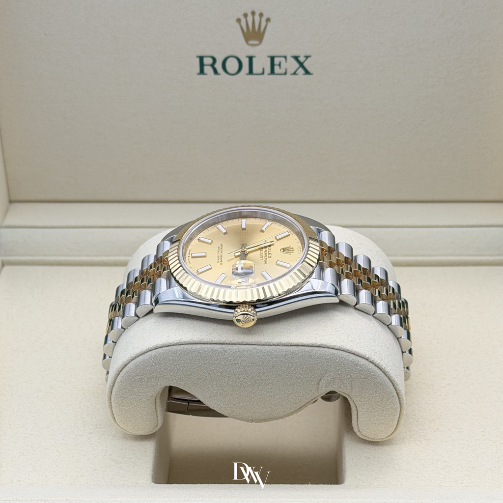 2026 Rolex Datejust 41 Champagne Dial Two Tone Yellow Gold 126333