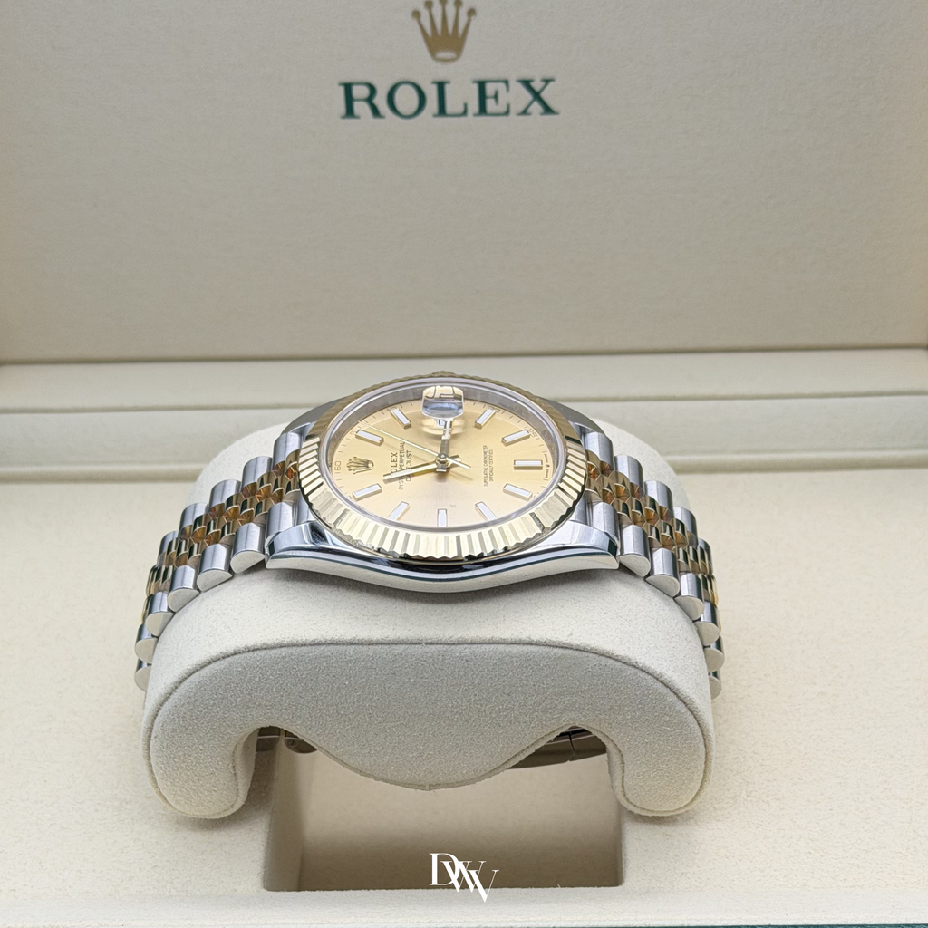 2026 Rolex Datejust 41 Champagne Dial Two Tone Yellow Gold 126333