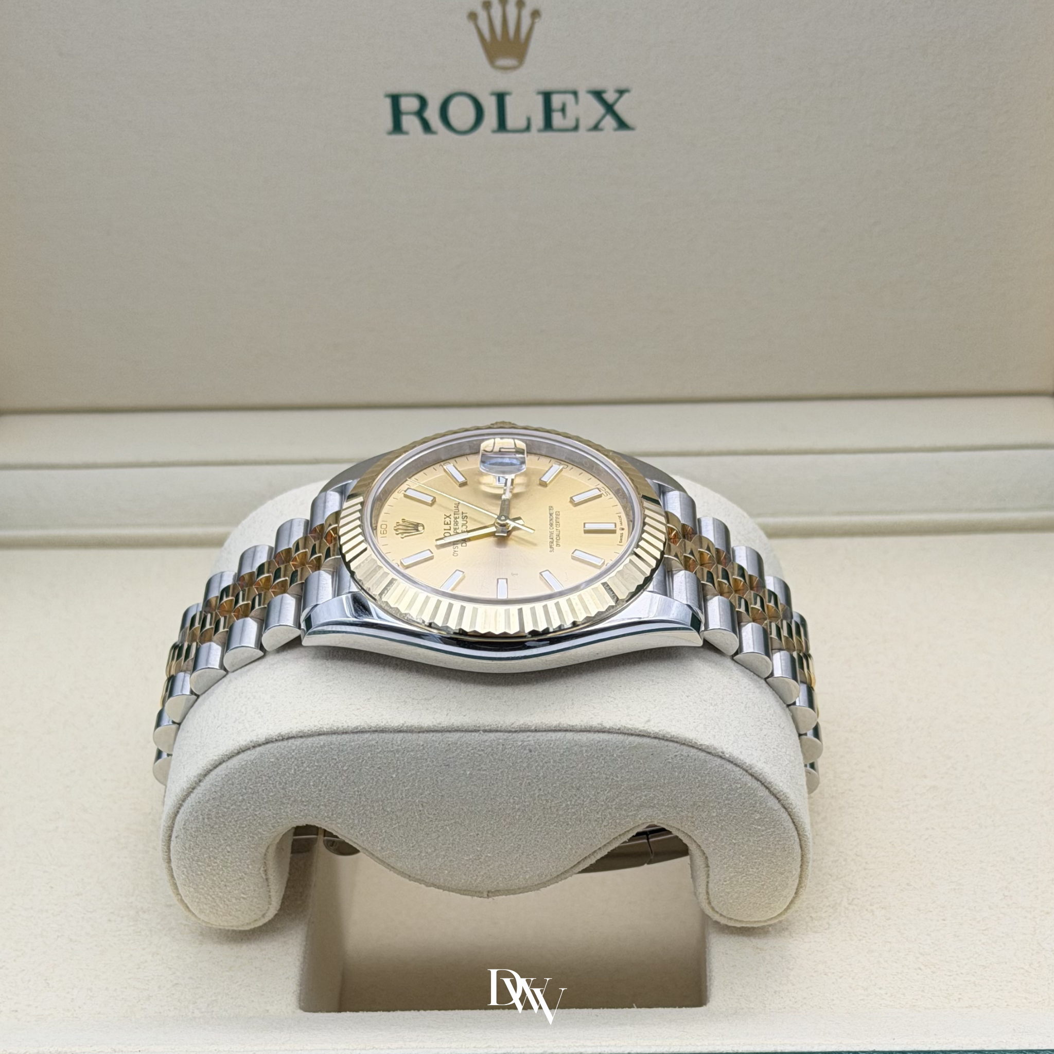 2026 Rolex Datejust 41 Champagne Dial Two Tone Yellow Gold 126333
