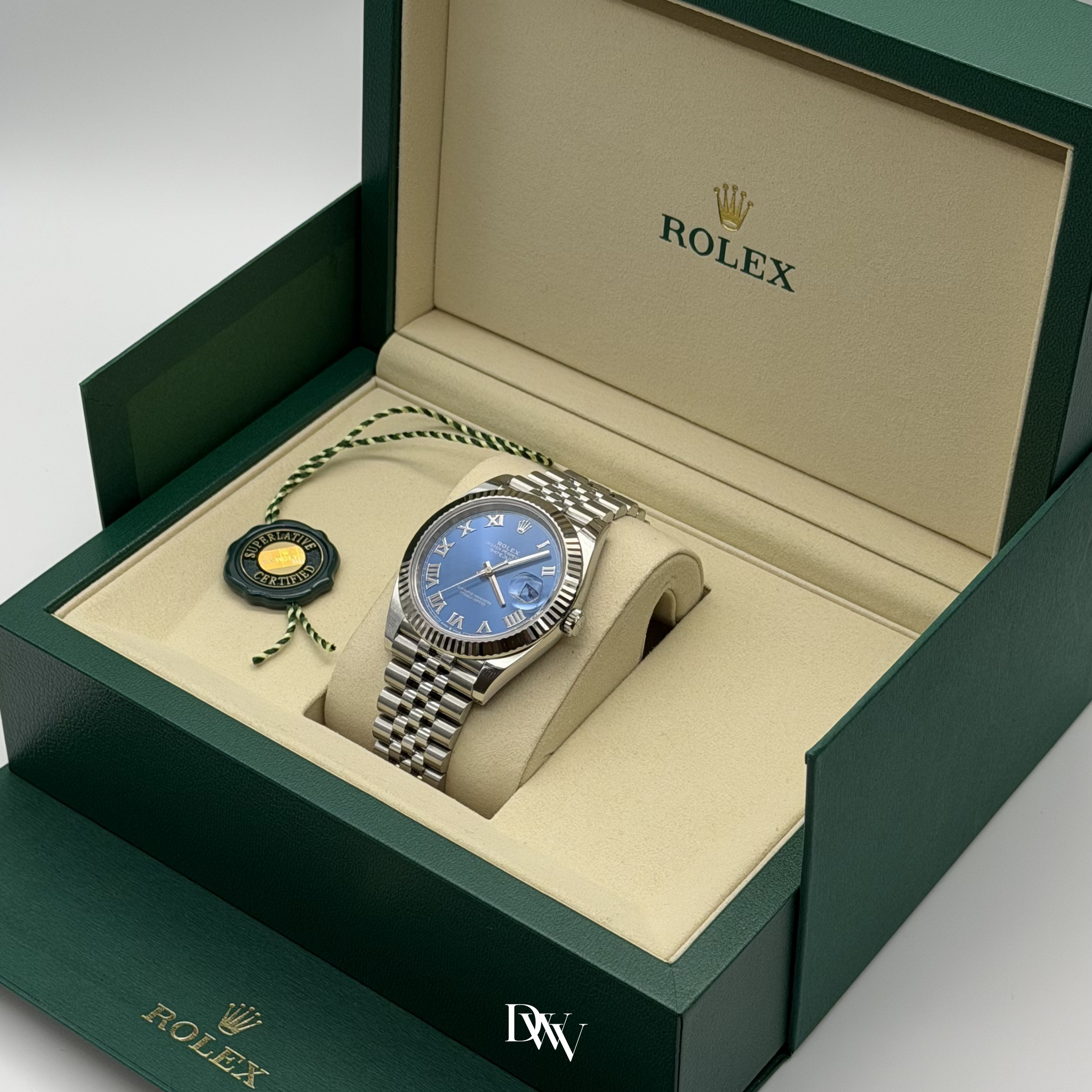 2026 Rolex Datejust 41 Azzurro Blue Dial Stainless Steel 126334