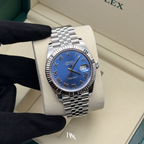 2026 Rolex Datejust 41 Azzurro Blue Dial Stainless Steel 126334