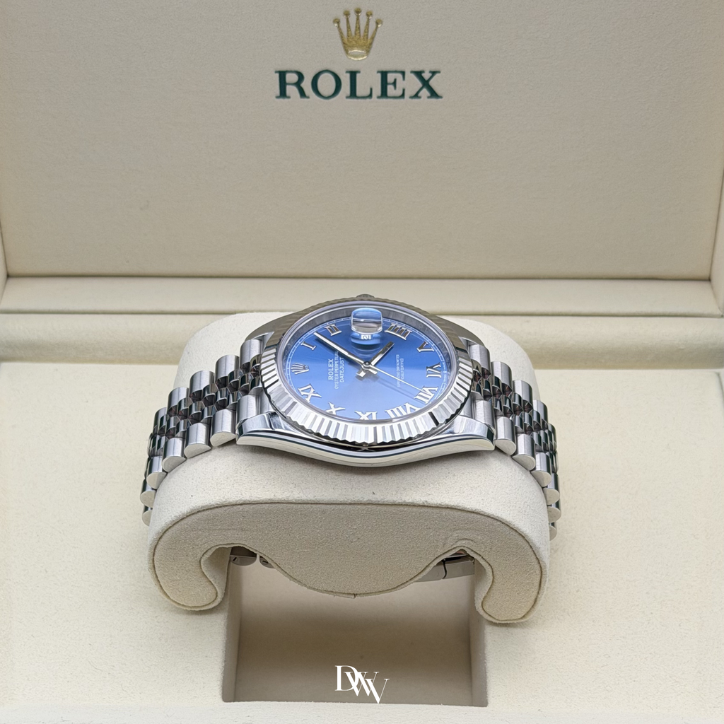 2026 Rolex Datejust 41 Azzurro Blue Dial Stainless Steel 126334