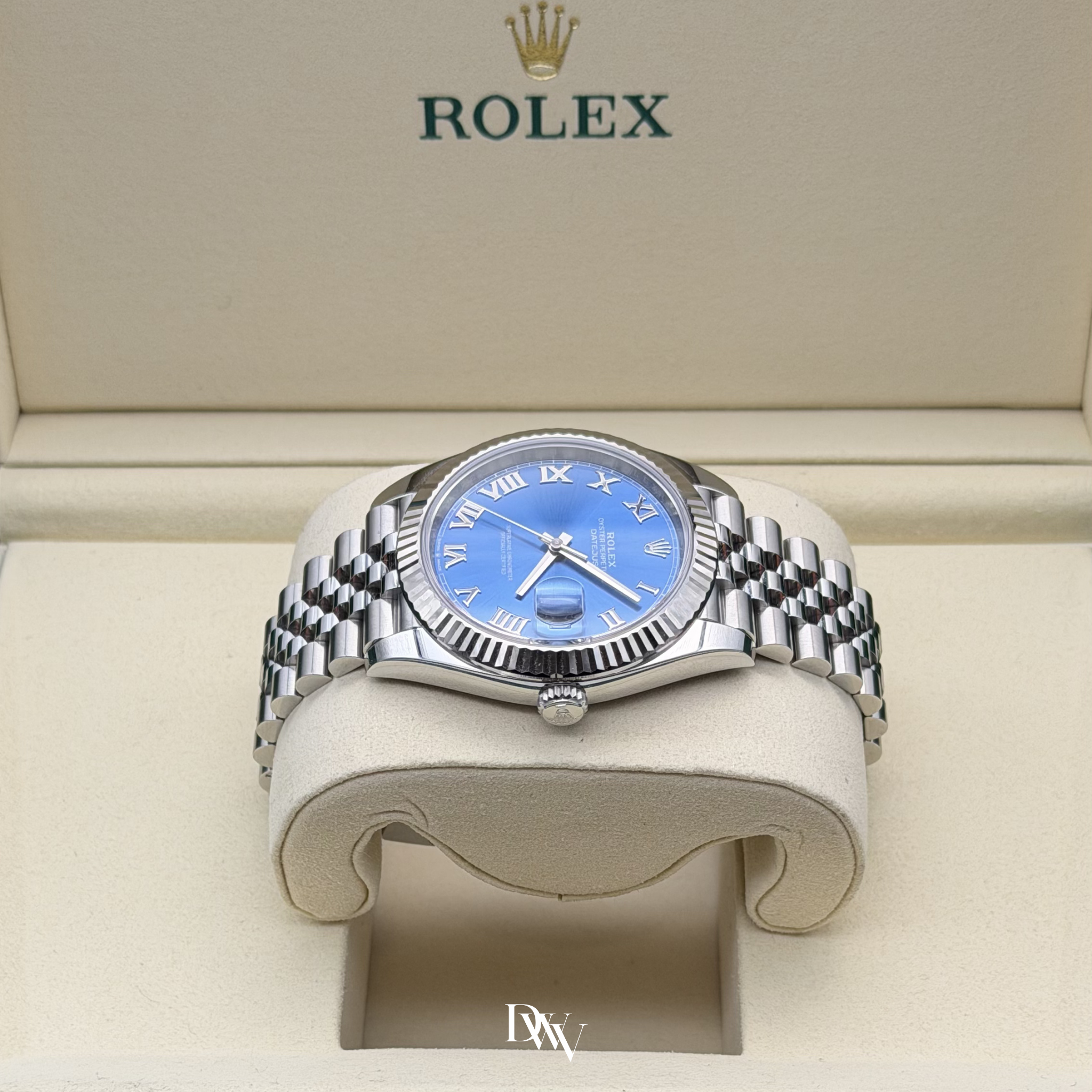 2026 Rolex Datejust 41 Azzurro Blue Dial Stainless Steel 126334