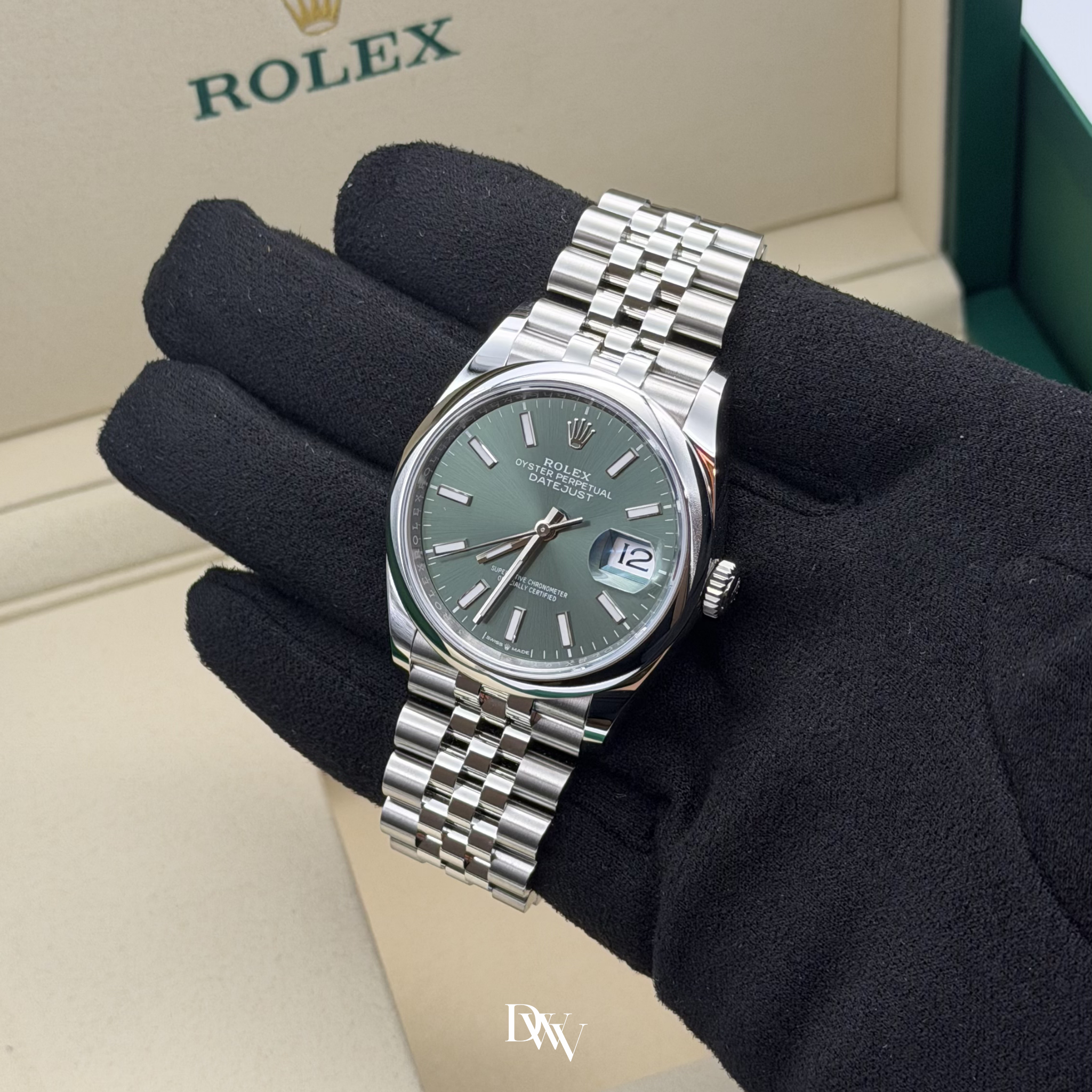 2026 Rolex Datejust 36 Mint Green Dial Stainless Steel 126200