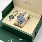 2026 Rolex Datejust 41 New Bright Blue Roman Numeral Dial 126300