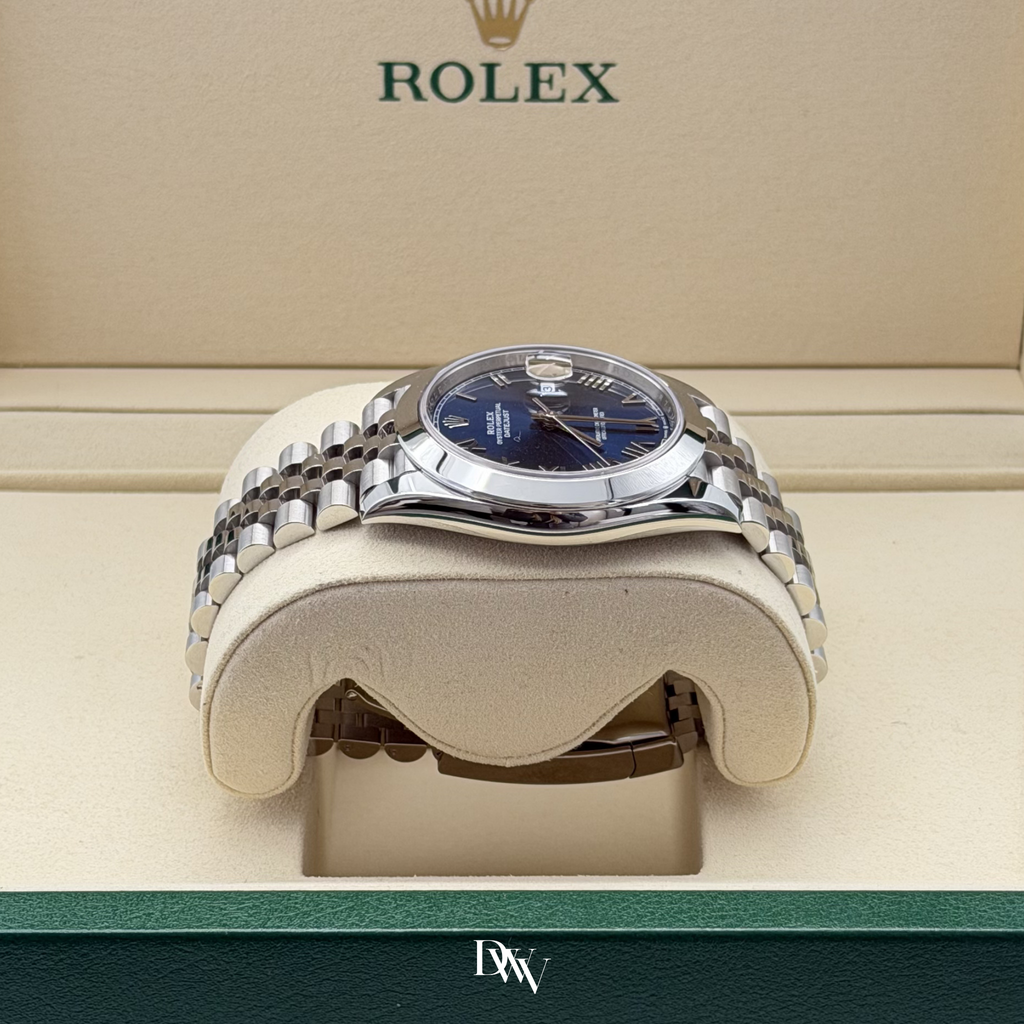 2026 Rolex Datejust 41 New Bright Blue Roman Numeral Dial 126300