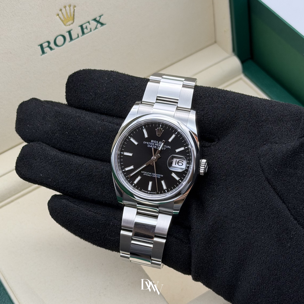 2025 Rolex Datejust 36 Black Dial Stainless Steel 126200